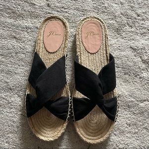 J. Crew straw sandals size 8.5